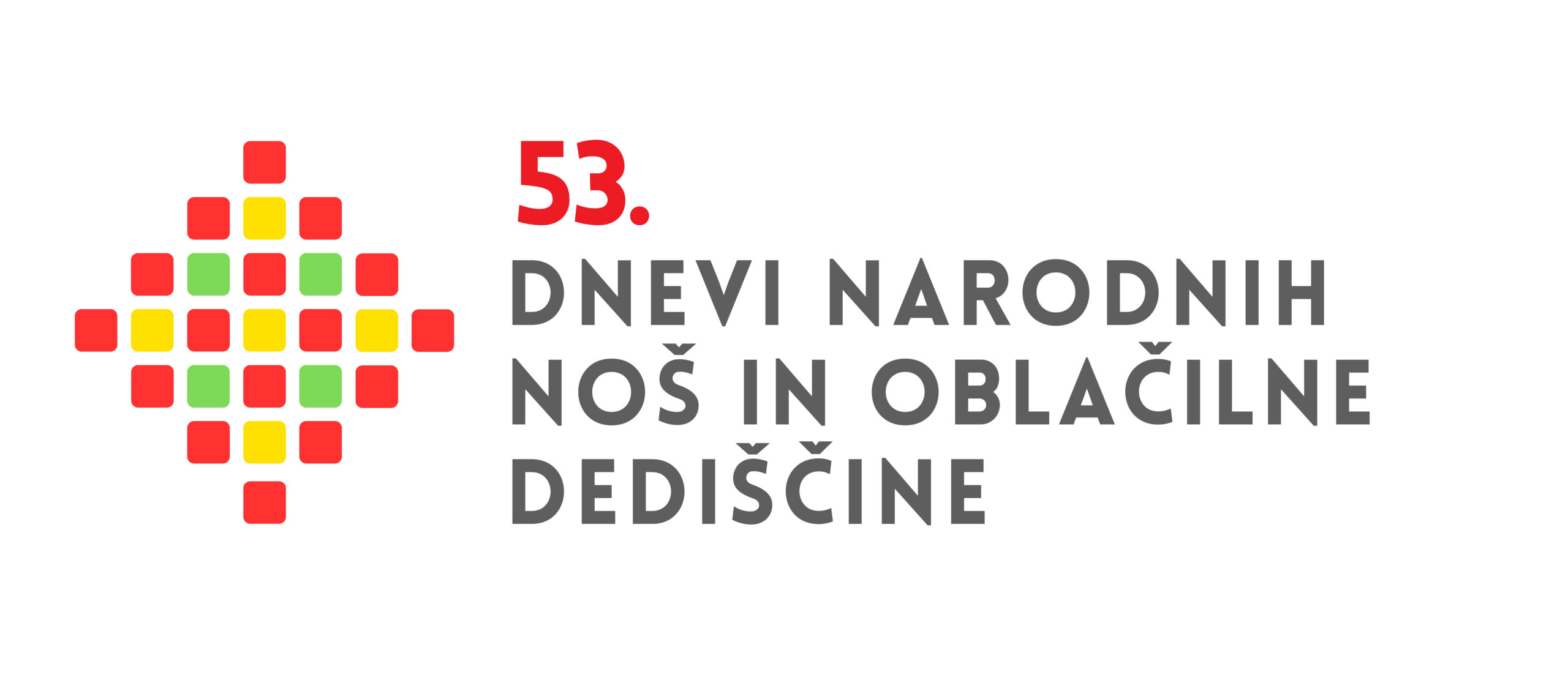 53. Dnevi narodnih noš in oblačilne dediščine, logotip