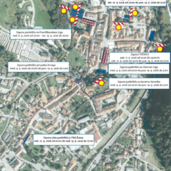 Prizorišča in parkiranje